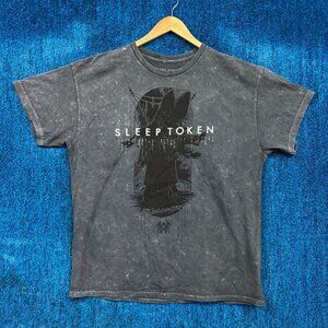 Sleep Token Aqua Regia Mineral Wash Rock T-Shirt Size Large